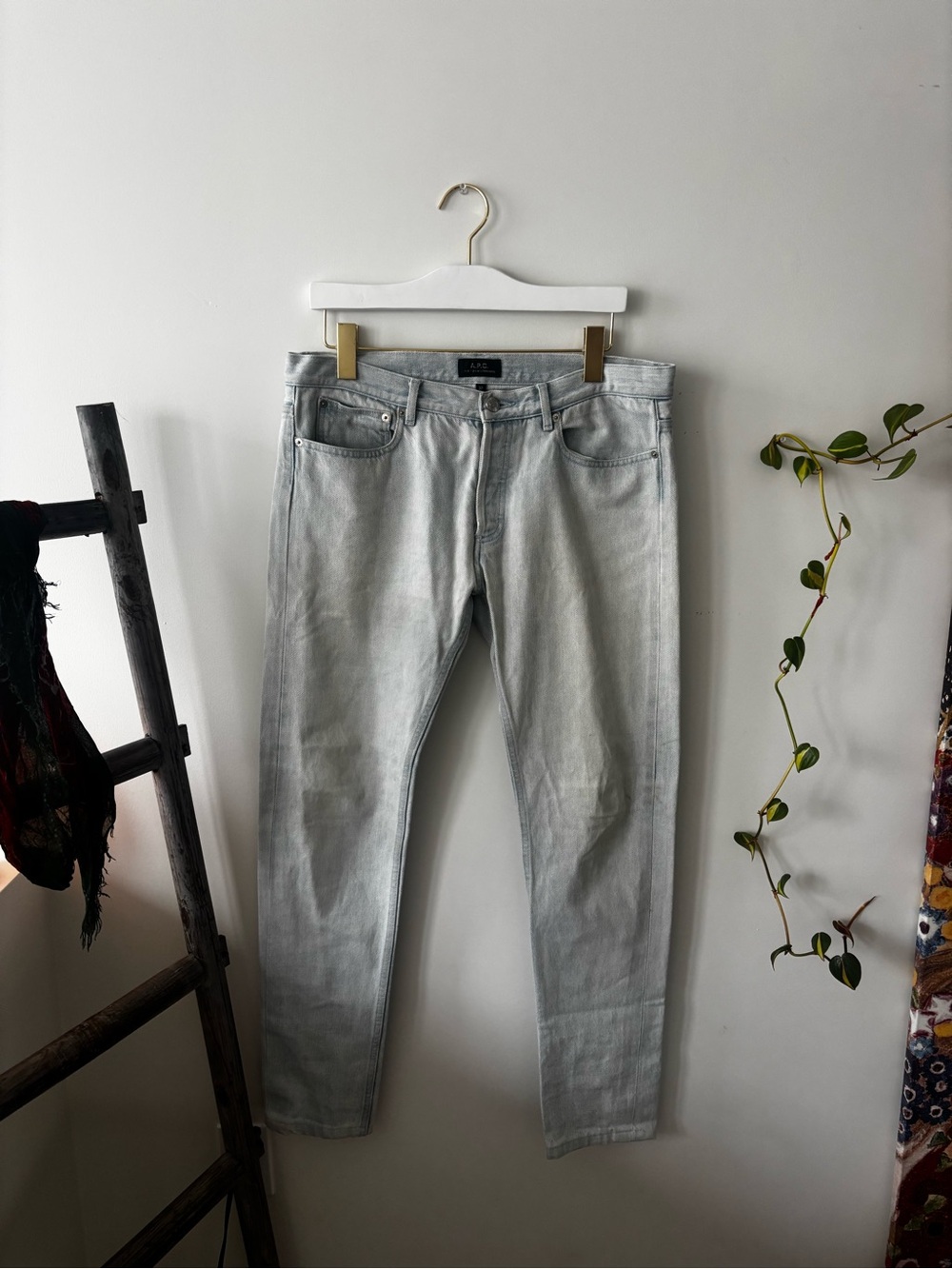 A.P.C. Slim Straight Jeans - Light Blue
